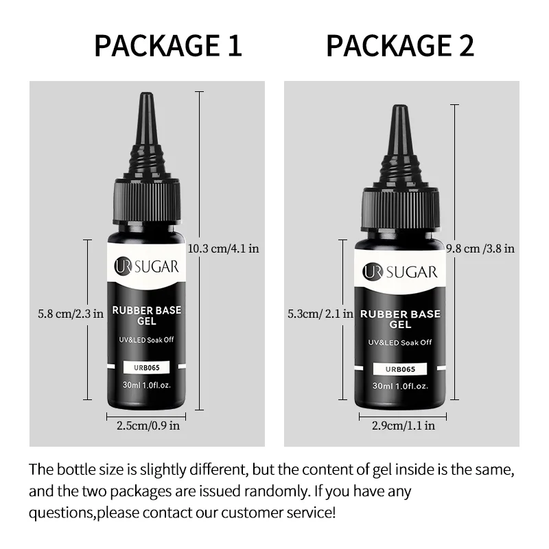 UR SUGAR 30ml Gel base in gomma nuda No Wipe Top Coat Confezione di ricarica Vernice semipermanente di grande volume UV LED Nail Art Manicure