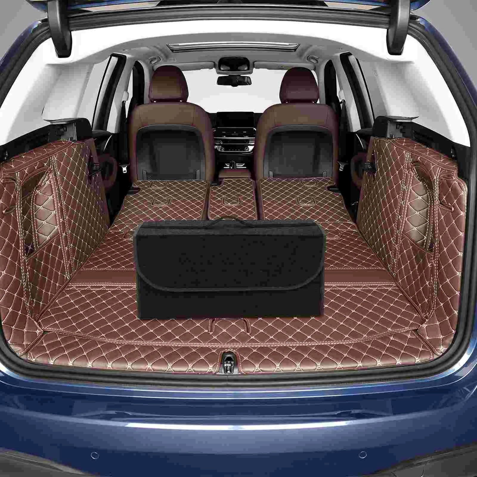 Car Storage Box Heavy Duty Bins Foldable Felt Baskets 5000X2400X1700CM Cloth Trunk Organizer