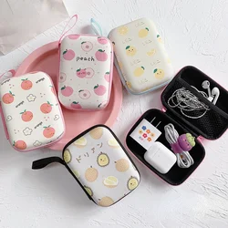 Cartoon Mini Storage bags cute For airpods Headphone Storage Case for iPhone USB Cable Earphone Earbud Accessories Storage Bag