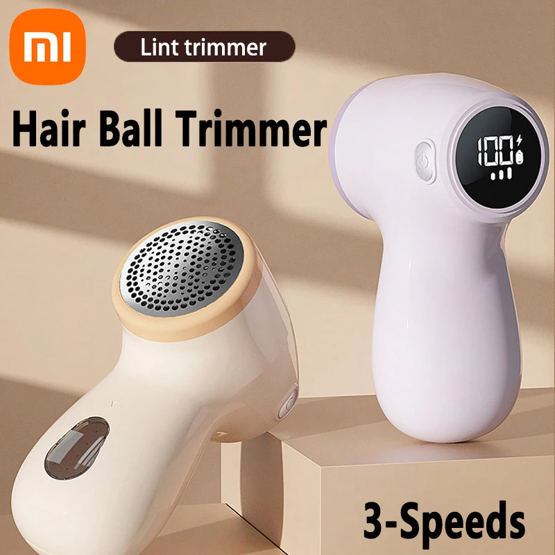 Xiaomi LED Digital Hair Ball Trimmer USB Charging Sweater Lint Remover Home Portable 3-Speeds Fast Ball Remover For Clothing