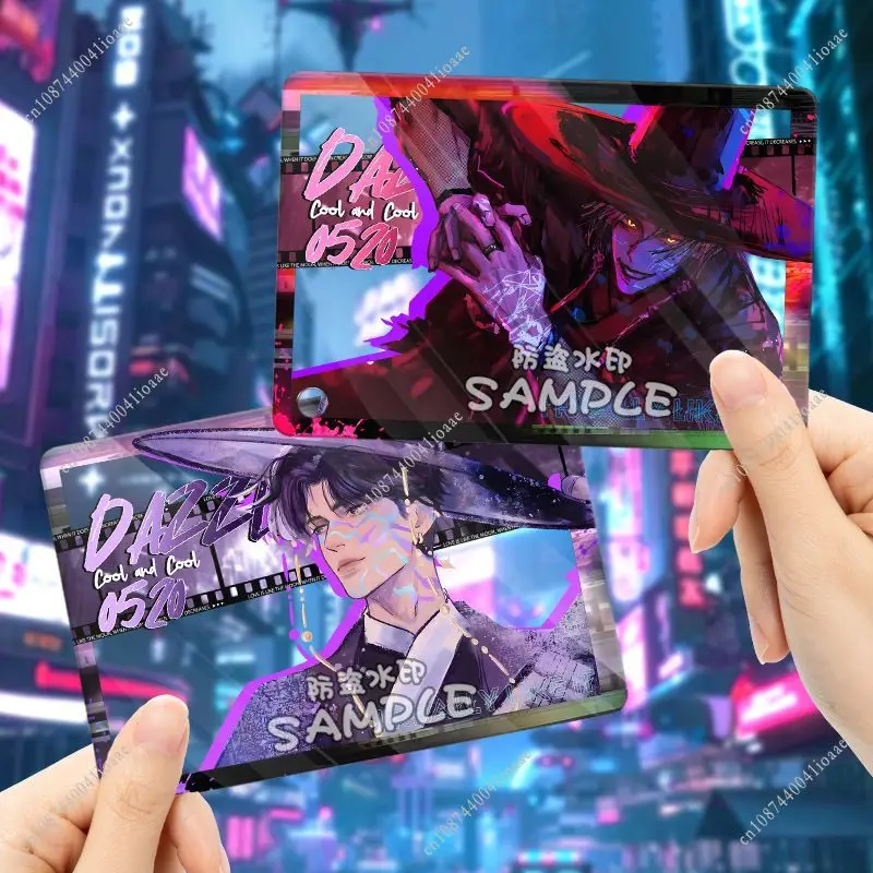 การ์ดอะคริลิคใสลายตัวละคร KPop Demon Hunter Saja Boys ขนาด 6.5x9.5 ซม. ใช้เป็นพวงกุญแจ ของตกแต่งกระเป๋า ของขวัญ