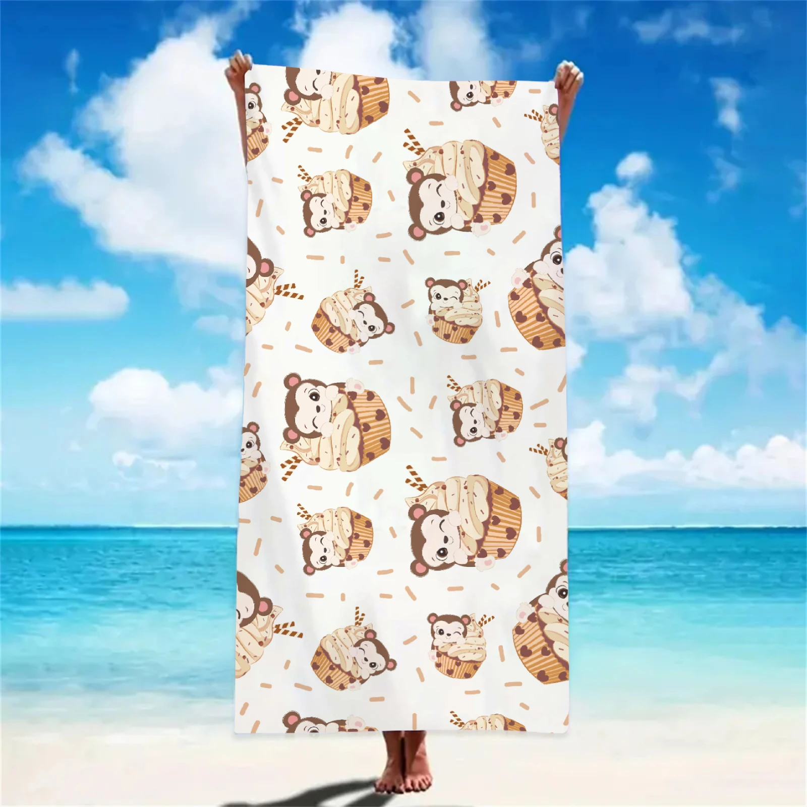 Cartoon Beach Towels Microfiber Towels Absorbent Quick-Drying Soft Swimming Cute Cartoon Towels Birthday Gifts For Girls