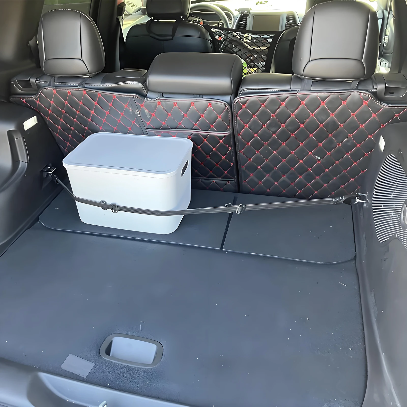 1/3 Stück 90CM Auto-Kofferraum-Organizer, elastischer Latex-Gepäckgurt mit Haken, strapazierfähiger Ladungsgurt für Autozubehör – Detail 3