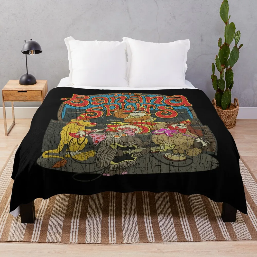 

Vintage Animated Classic Cartoon Logo Movies Throw Blanket Vintage Soft Beds Blankets