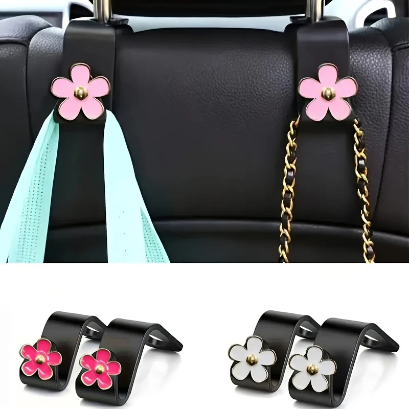 Gancho universal para encosto de cabeça de carro, 2 peças, organizador de armazenamento para banco traseiro de automóvel, suporte para bolsa, bolsas, roupas, casacos