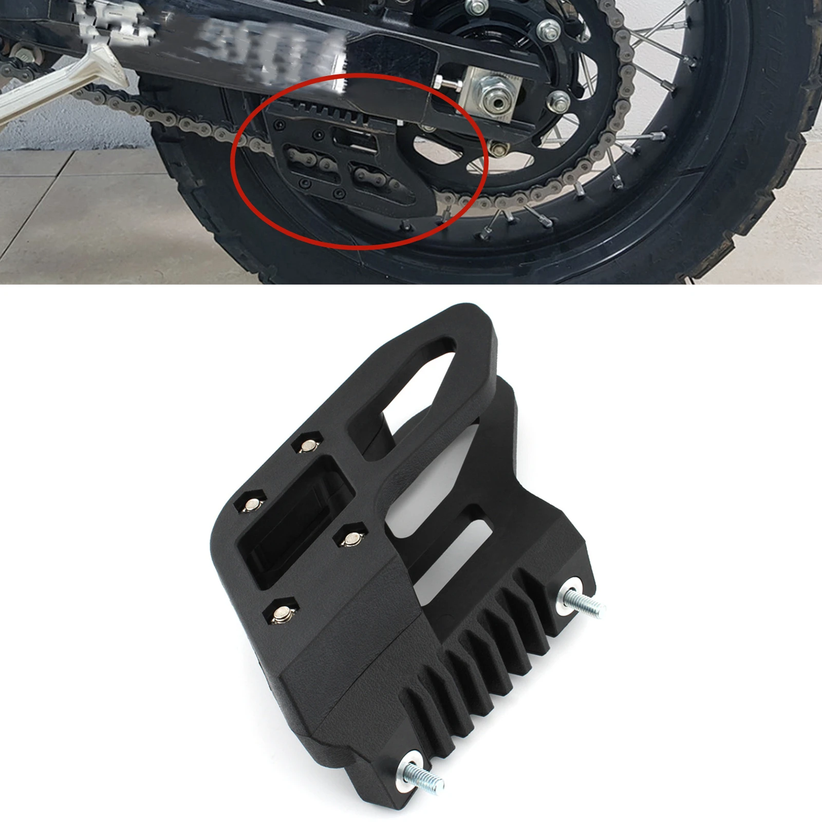 

For Yamaha Tenere 700 T7 After 2019-2023 Motorcycle Chain Guide Pulley Chains Stabilizer Cover