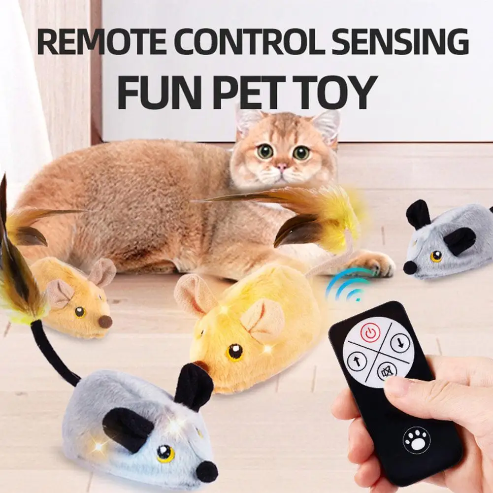 Ratón pequeño simulado y herramienta de autoentretenimiento para perros, juguete inteligente para el hogar, Spor eléctrico con detección, P9c9