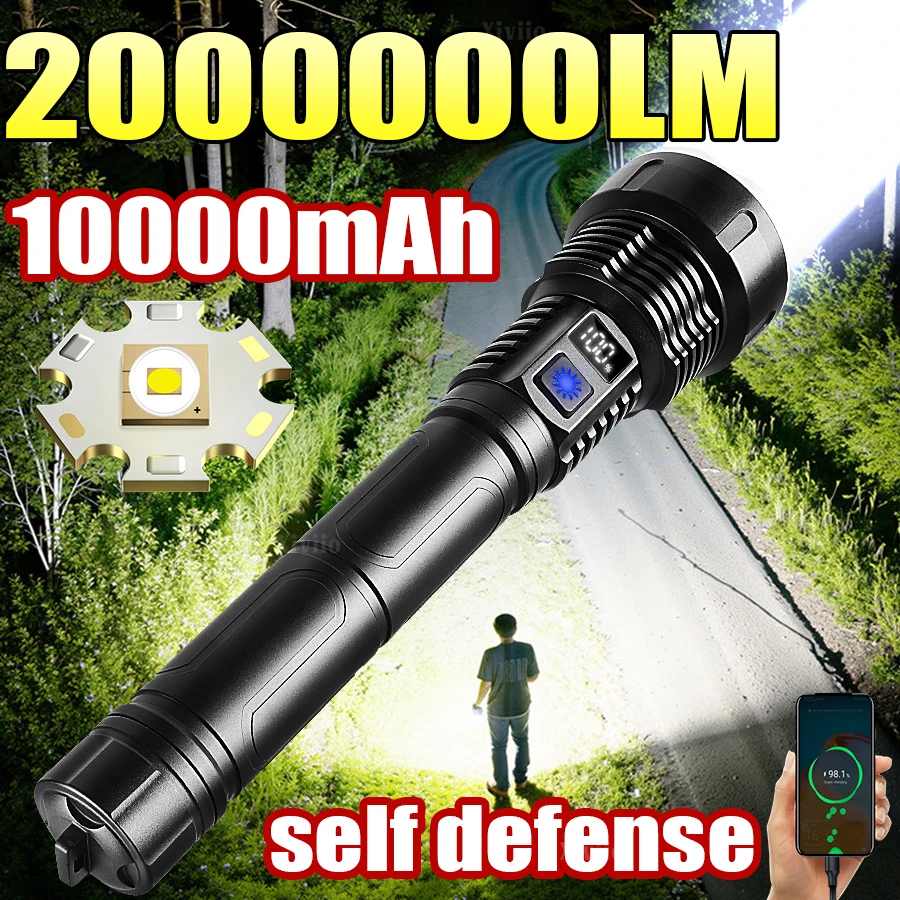 high-power-led-flashlight-type-c-rechargeable-waterproof-torch-light-zoom-tactical-long-flashlight-portable-camping-hiking-lamps