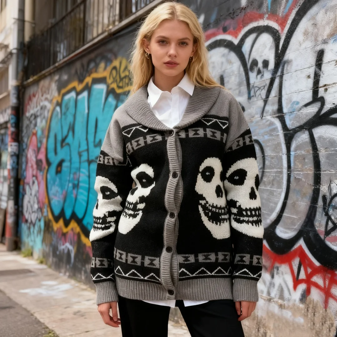 

Unisex Y2K Knit Sweater 2025 Vintage Loose Letter Graphic Pullover Aesthetic Casual Autumn Jumper Knitwear