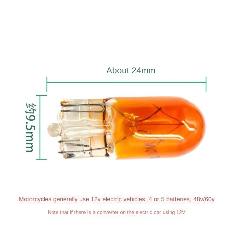 35pcs kendaraan listrik 12V, 55V-48-60v -3W, 70 v-72 V instrumen kemudi lampu bohlam/steker gelembung merah, transparan