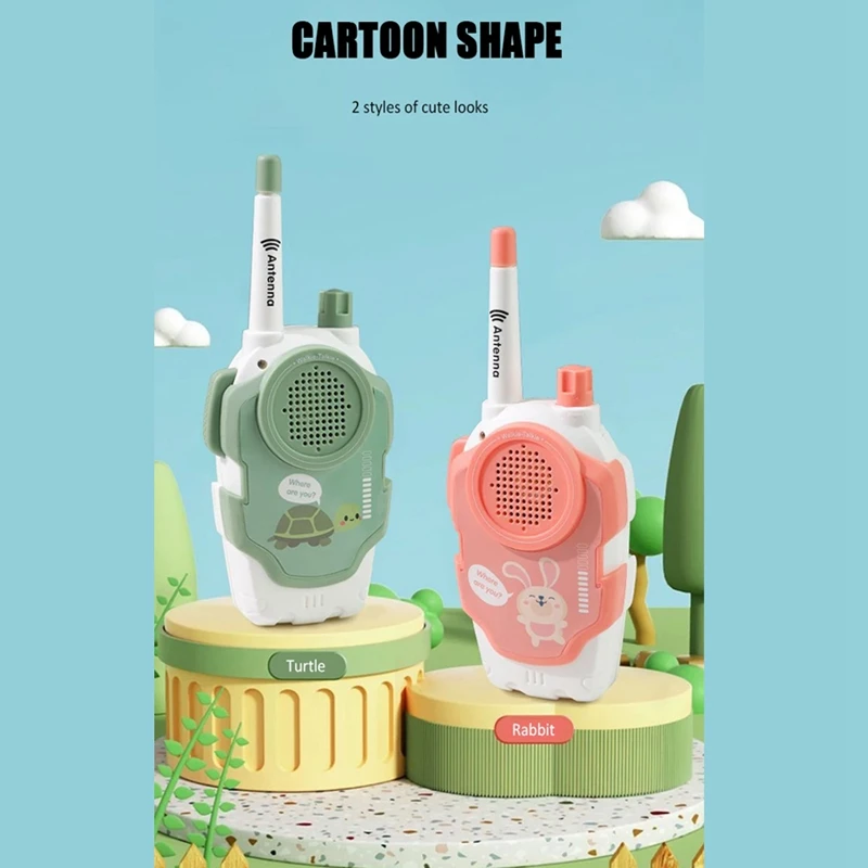 Bambini Walkie Talkie Cartoon Wireless Walkie Talkie 300M portatile Kid Phone Walkie Talkie Toy Intercom Talking Machine