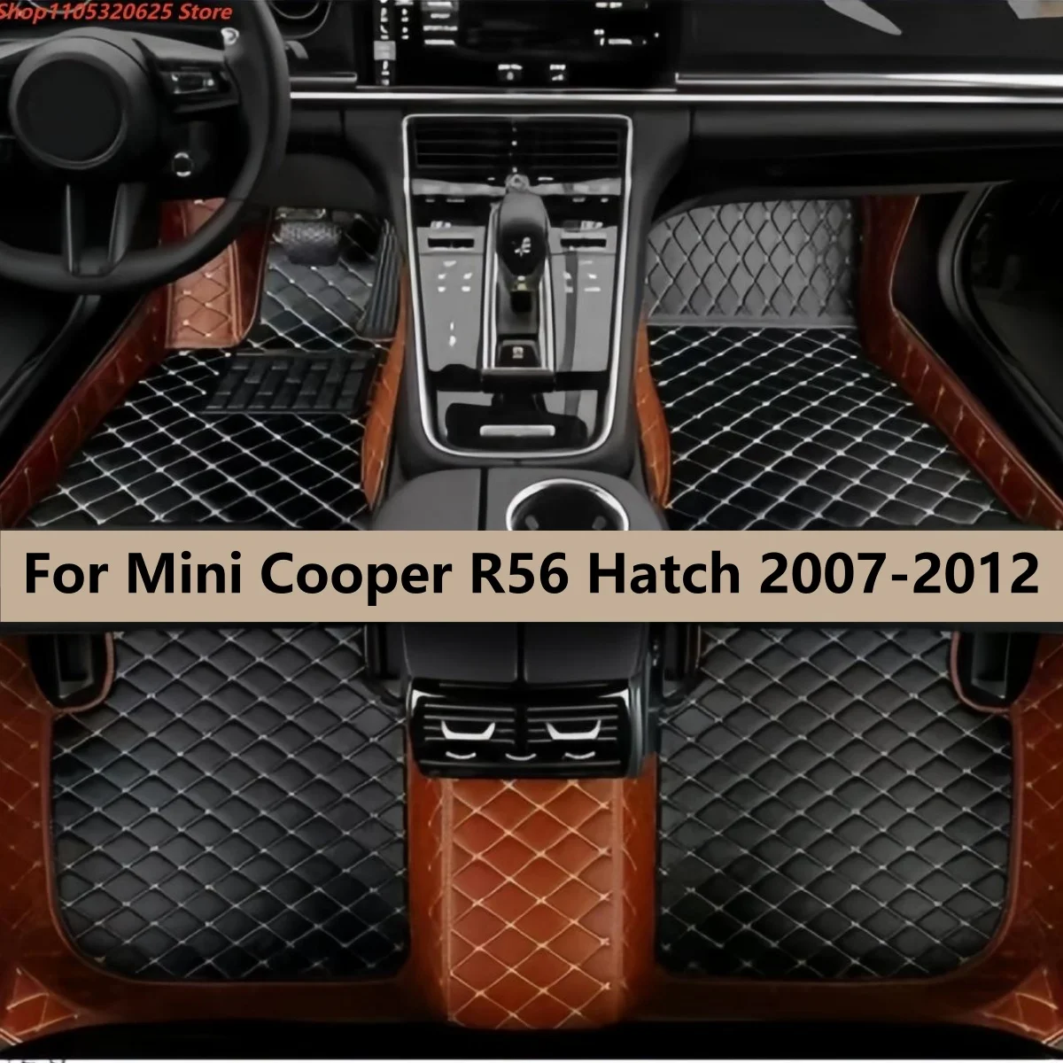 

Custom Car floor Mat Fit For Mini Cooper R56 Hatch 2007 2008 2009 2010 2011 2012 auto accessories Car Carpet