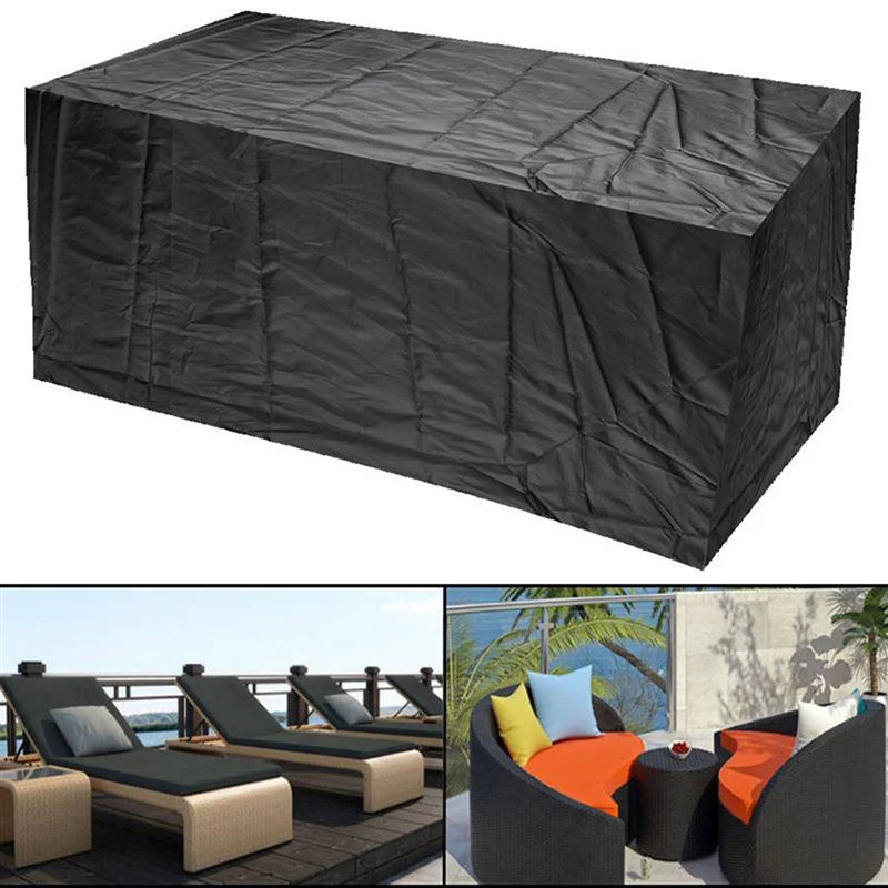 Rectangular Garden Patio Rain Dust Cover Outdoor Waterproof Sofa Table Chair Bench Furniture Cover Rain Cover