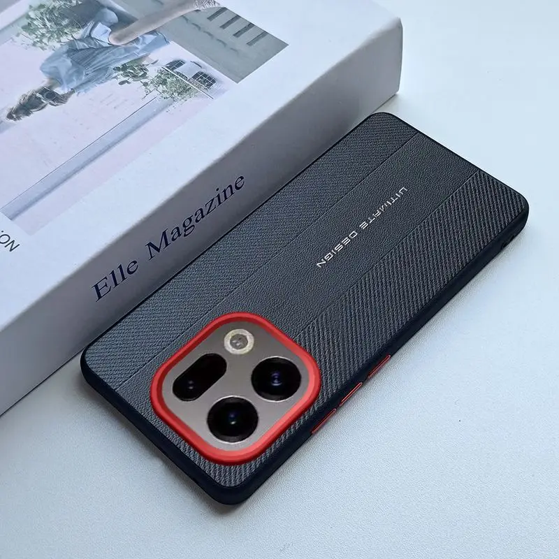 حافظة لهاتف OPPO Find X9 X8 Pro غطاء حماية لعدسة الكاميرا المعدنية من الجلد لهاتف OPPO Find X8 Ultra X8s Shell Bumper Funda #1