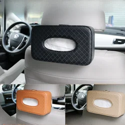 Car Tissue Box Car Tissue Bag Cover 21 * 12 * 6.3CM Interior Supplies Strap Style Chair Back Tissue Box High-capacity