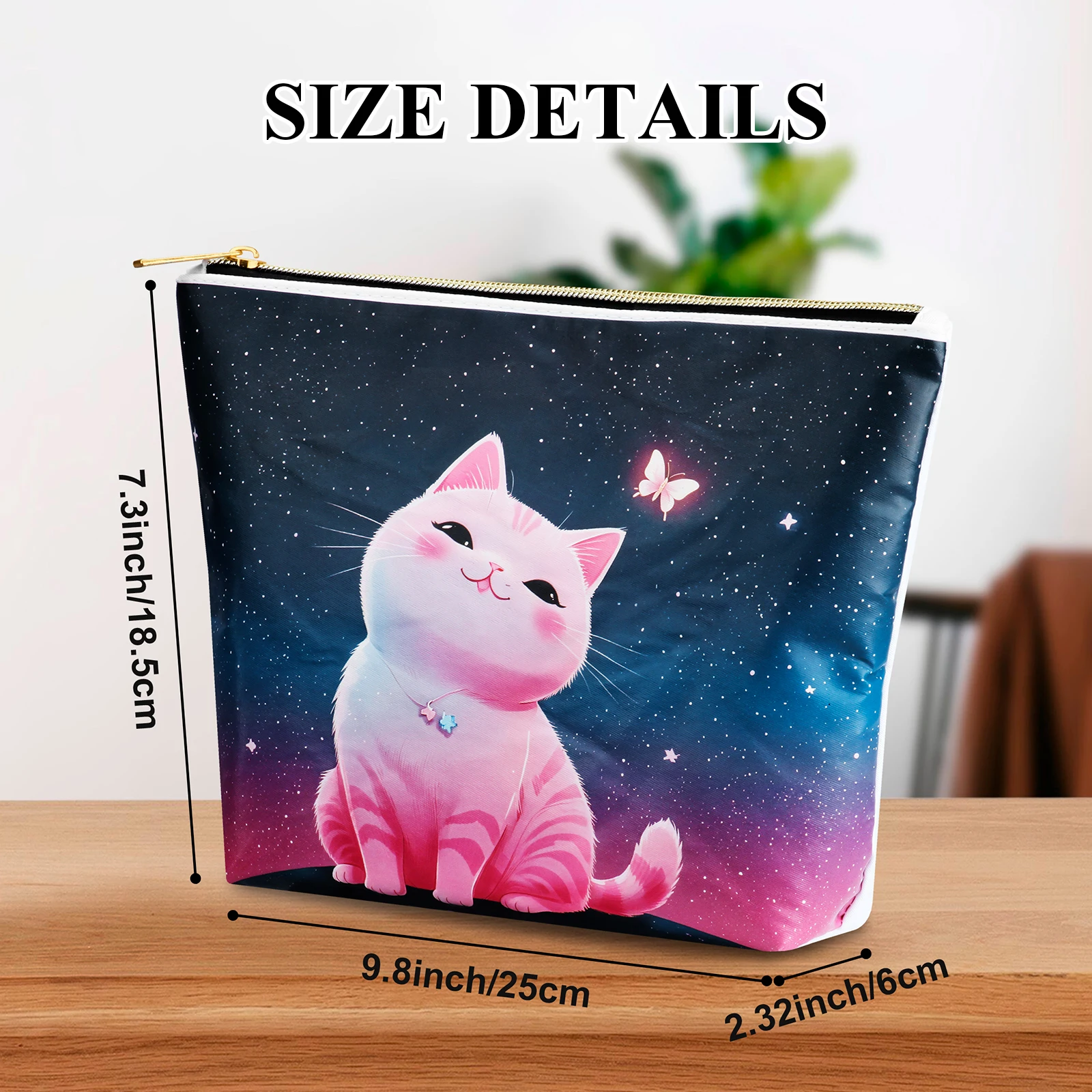 2025 Waterproof Nylon Cosmetic Bag High Looking PU Printed Handbag Large Capacity Cosmetic Storage Bag Everyday Travel Tote Bag