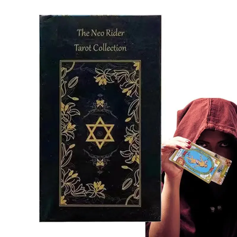 

The Neo Rider Tarot Collection Oracle Card Fate Divination Tarot Deck Family Party Entertainment Fortune-telling Board Game Card