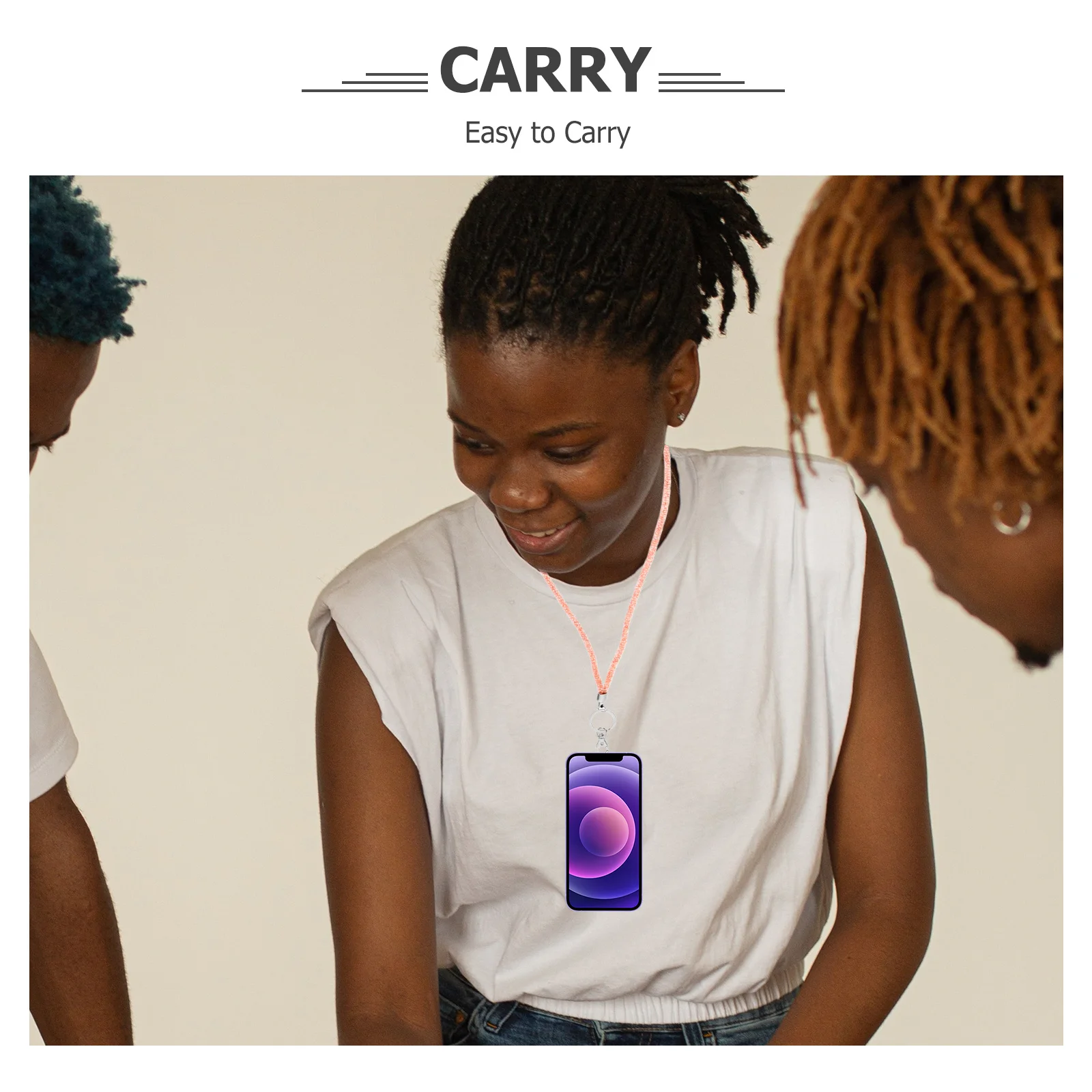 3 قطعة الهاتف الحبل الرقبة حزام حجر الراين بلينغ طويل حبل معلق للمفاتيح Id شارة العمل تصريح هاتف محمول مكافحة خسر المفاتيح #5