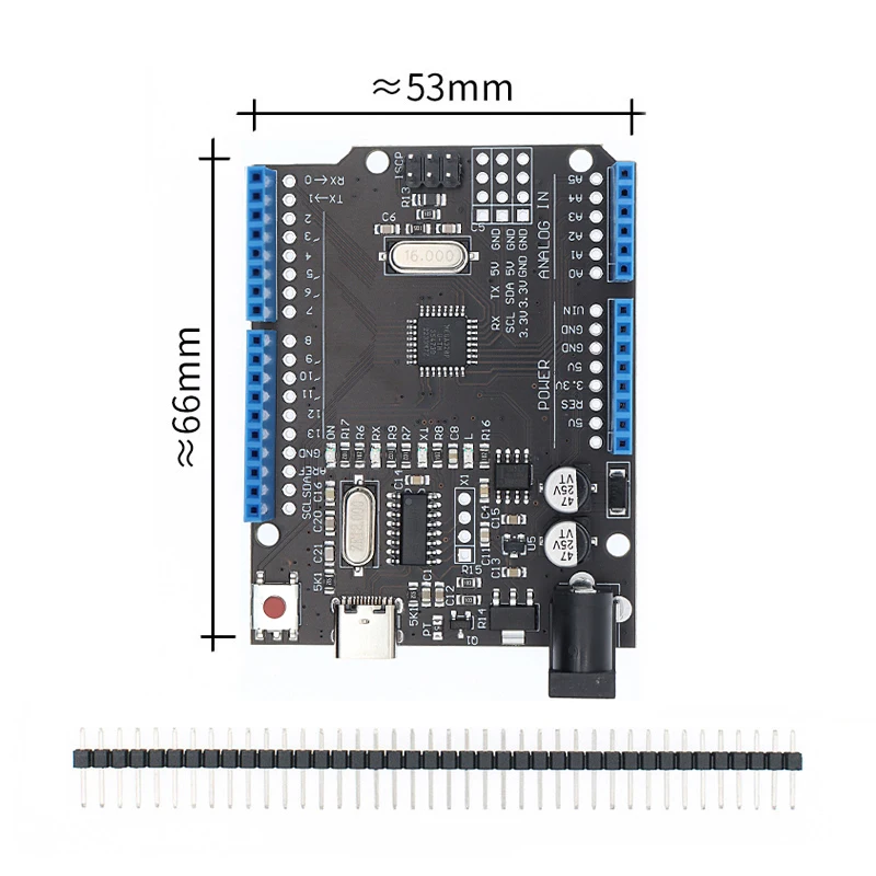 Development Board MEGA328P UNO R3 SMD Original CH340 Chip 16Mhz Type-C USB