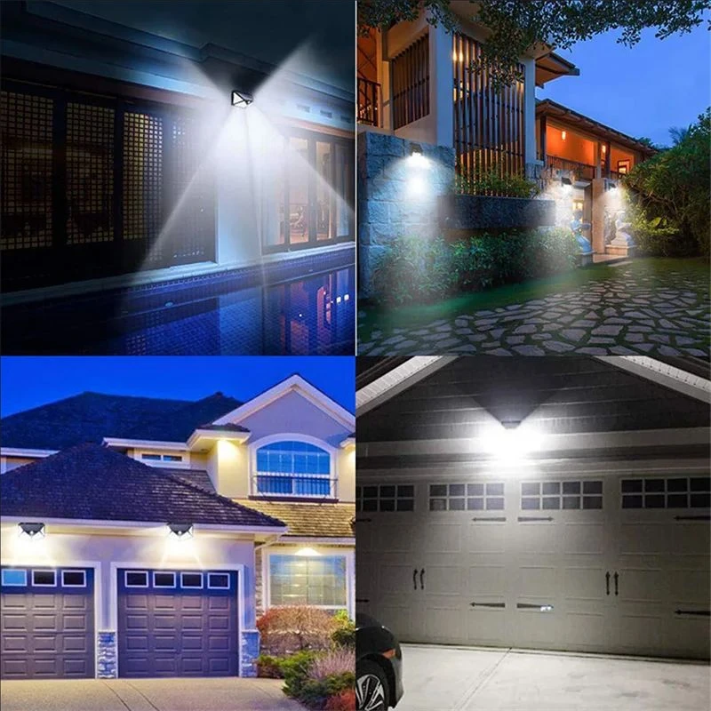 Solar Lights Outdoor, 2/4/6/8 Pack 100 LED Solar Motion Sensor Lights, 3 Lighting Modes, 270° Wide Angle Illumination, Solar Powered Waterproof Security Wall Lights for Backyard, Garden, Fence, Patio, Front Door and Outdoor Areas