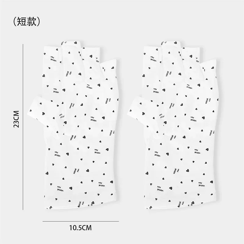 1 Pair Fingerless Anti-UV Nail Protection Gloves for Manicure LED Lamp Dryer Radiation Hand Safeguard Nail Art Tools
