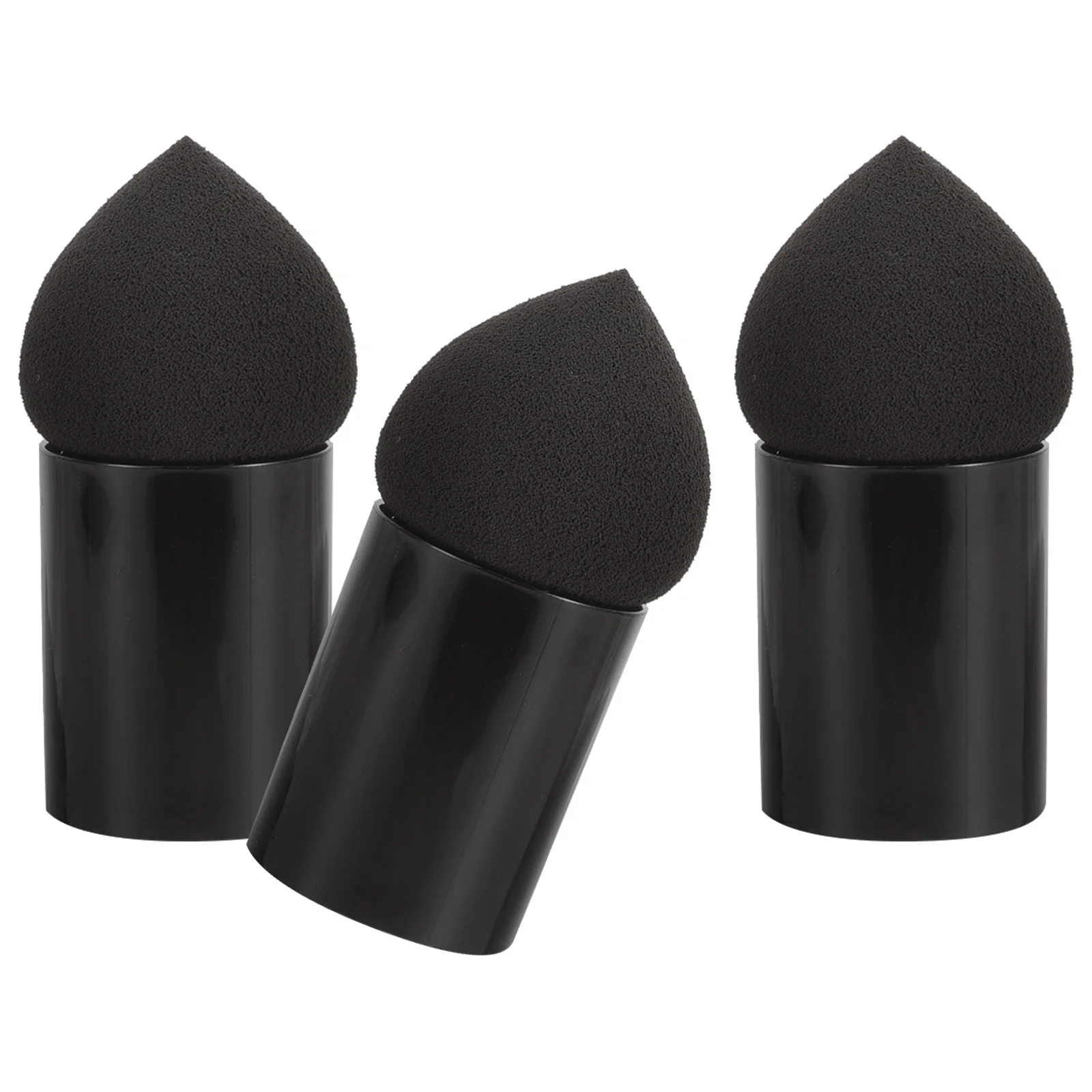 3 Stücke Schönheit Make-Up Schwämme Griff Blending Schwämme Puderquaste Foundation Werkzeuge für Frauen Reisen Täglichen Gebrauch