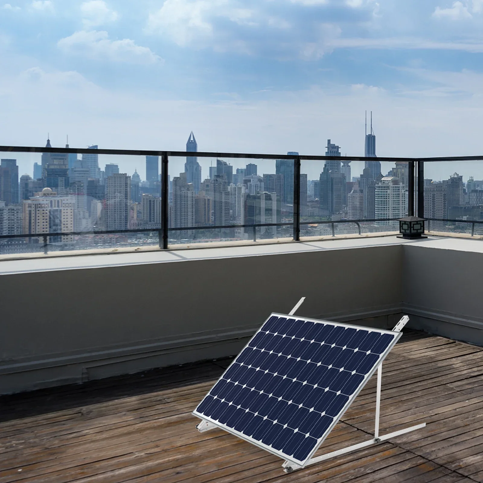 

45 inch Adjustable Solar Panel Tilt Mount Brackets For Roof RV Boat Flat Surface