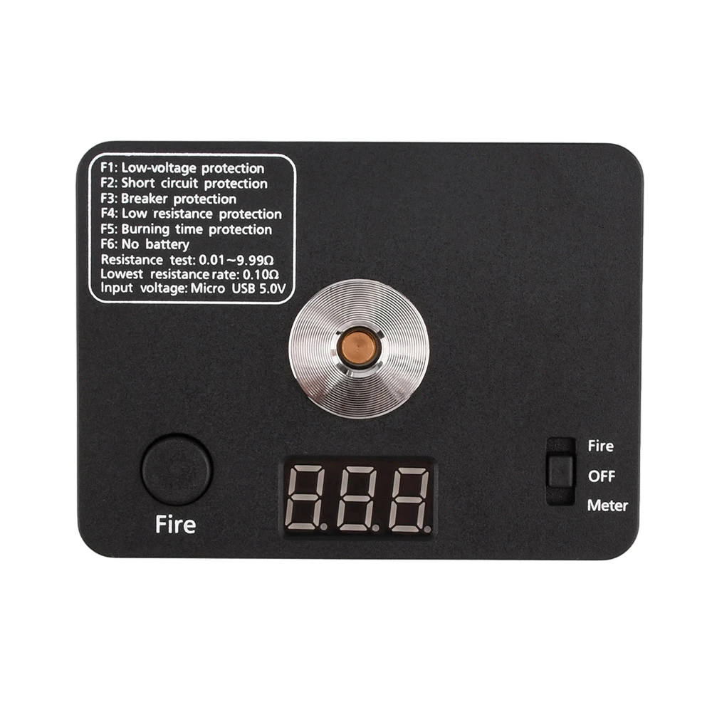 521 TAB Mini Coil Burning Measure Building Piattaforma di Resistenza V3 Ohm Tester