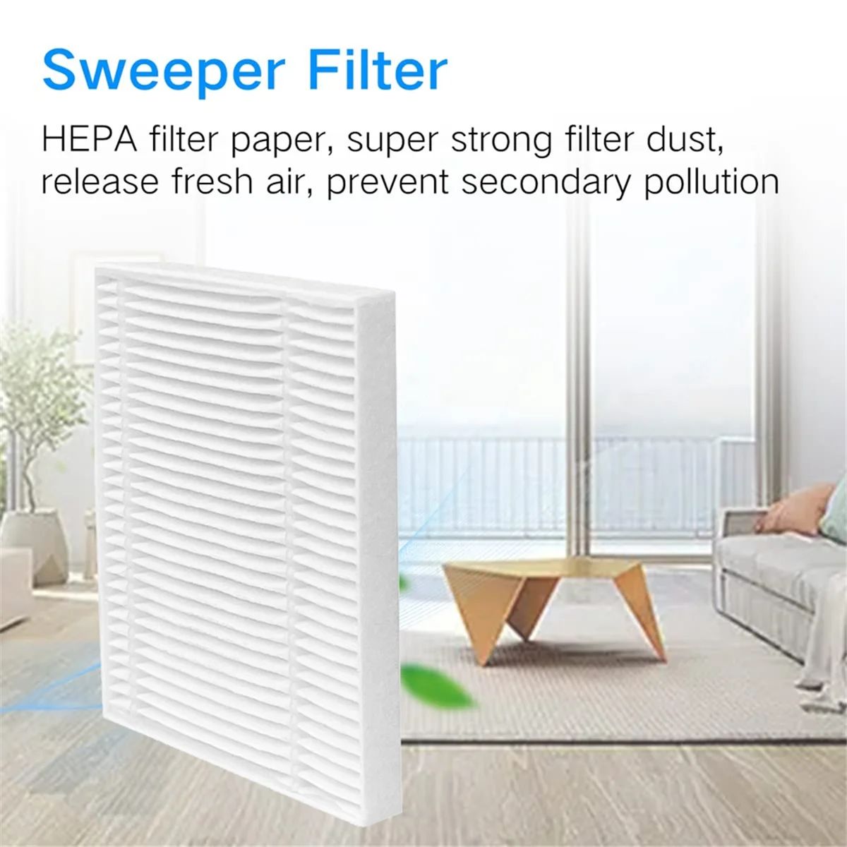 12PCS Replacement Parts HEPA Filter for Clean L50 /L50 / L60 / L60 Hybrid Robot Vacuum Cleaner Washable Filter