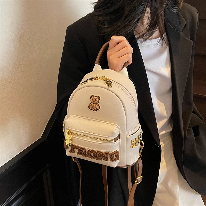 

Fashion women's PU mini shoulder bag backpack handbag school bag sac à mains femme mochila рюкзак женский ita bag bags for woman