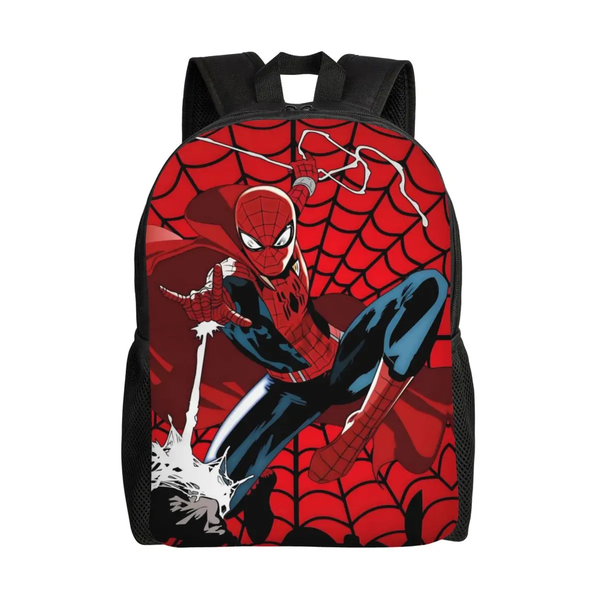 

Custom Spiderman Backpack for Women Men School College Students Bookbag Fits 15 Inch Laptop Cobweb Bags