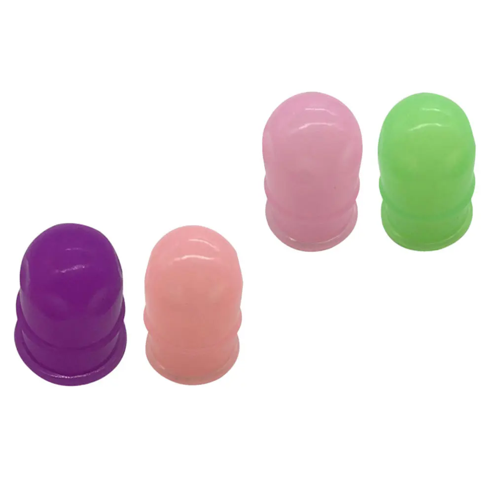 

4pcs Silicone Cupping Massage Cups Set Body Vacuum Therapy Tools For Back Muscle Pain Relief Durable Suction Cups Home