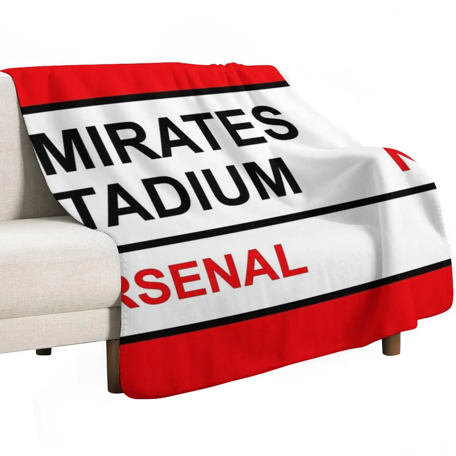 Emirates Stadium Football Sign Throw Blanket funny gift Winter beds Beach Decorative Sofas Shaggy Blankets