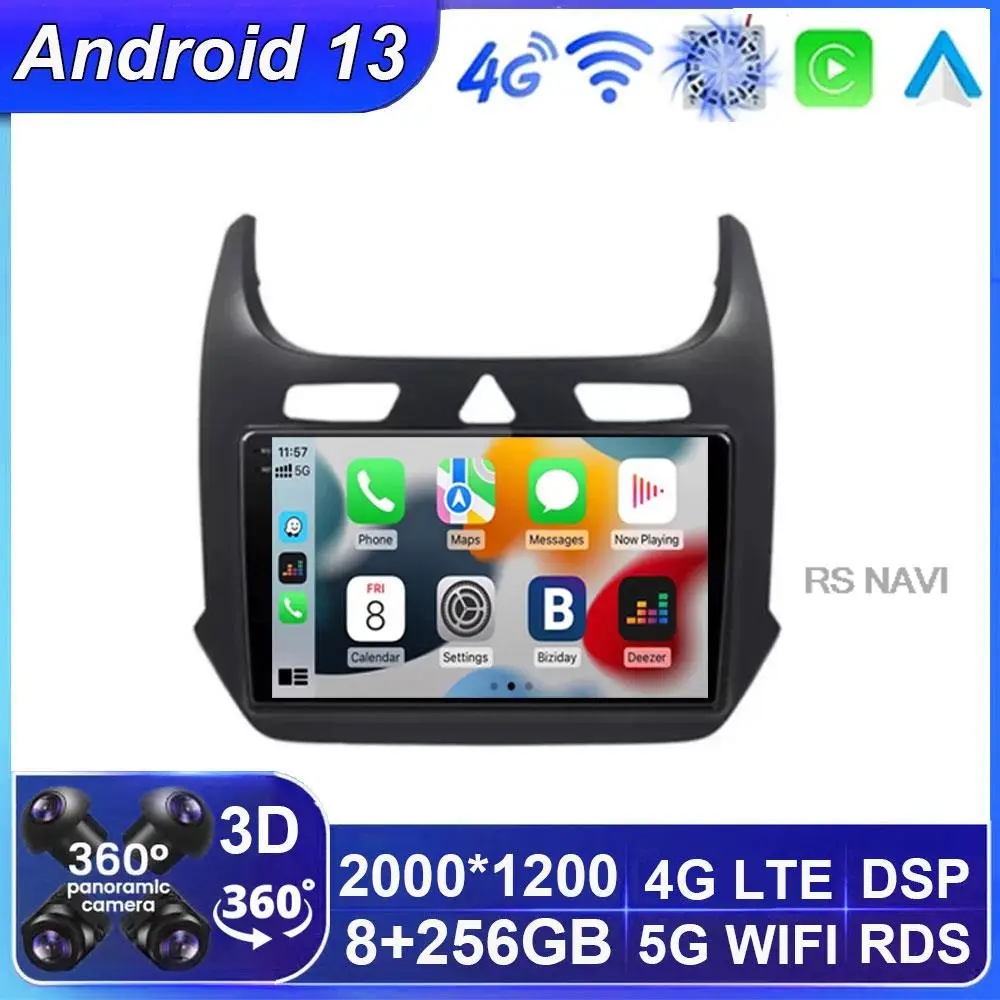 

Android 13 For Chevrolet Cobalt R4 RAVON 2016 2017 2018 Autoradio Multimedia Player Wireless Carplay Auto 4G LTE QLED Screen