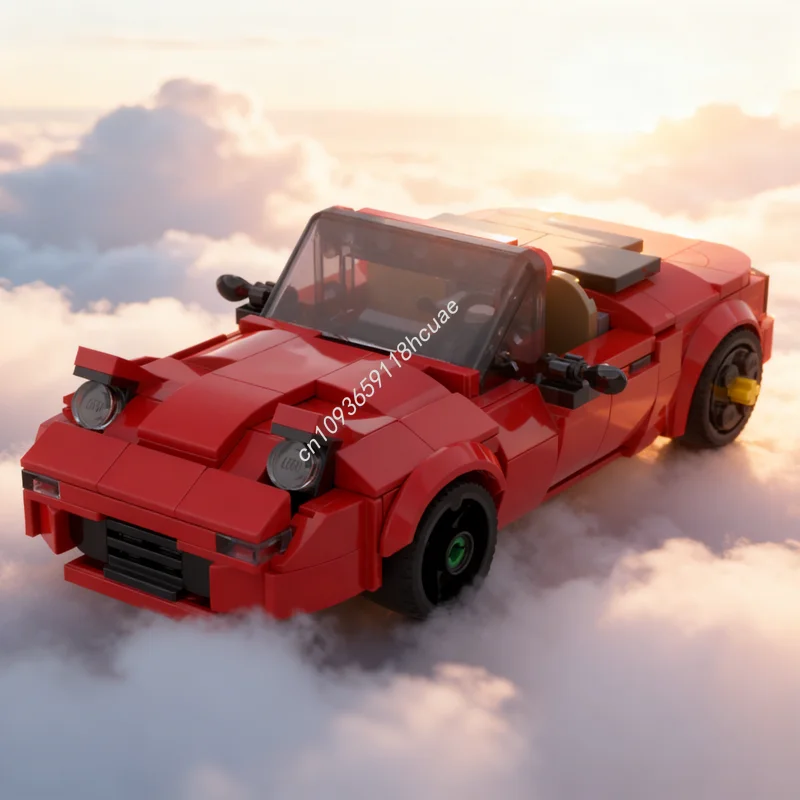 

328pcs MOC City Champions Mazda Miata Model Building Blocks Construction Creative Christmas Gifts Toys Education Assemble Idea