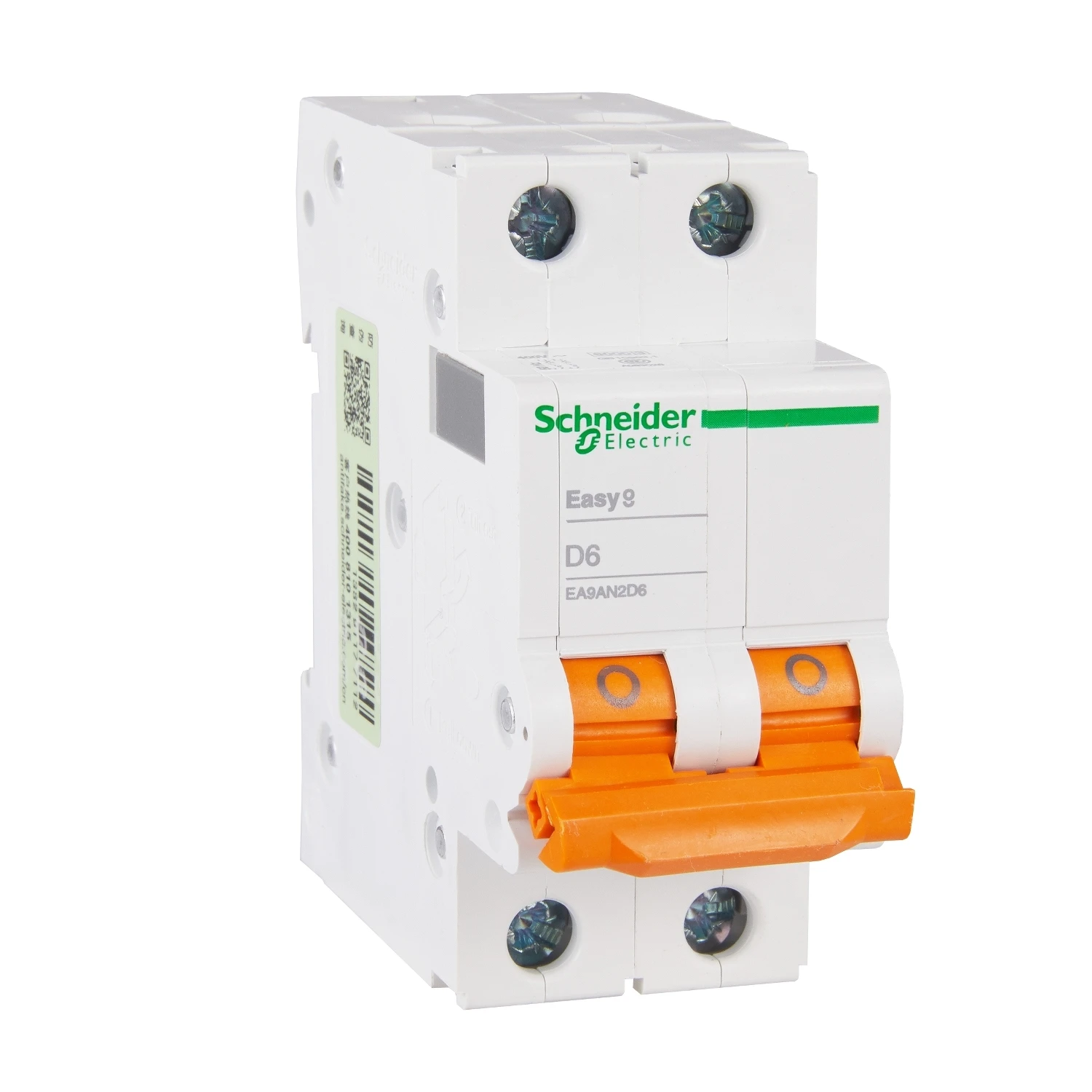 

EA9AN2D6 Schneider Miniature Circuit Breaker Micro-break EA9 Series 2P D6A