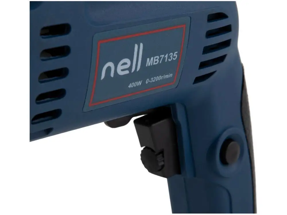 Nell Impact Drill 400W Variable Speed and Reversible 3/8 "Case 19 Parts MB7135 - 110V