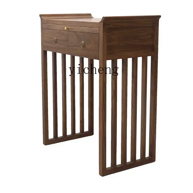 

ZZZXL black walnut solid wood household small table new Chinese modern simple God of Wealth incense case