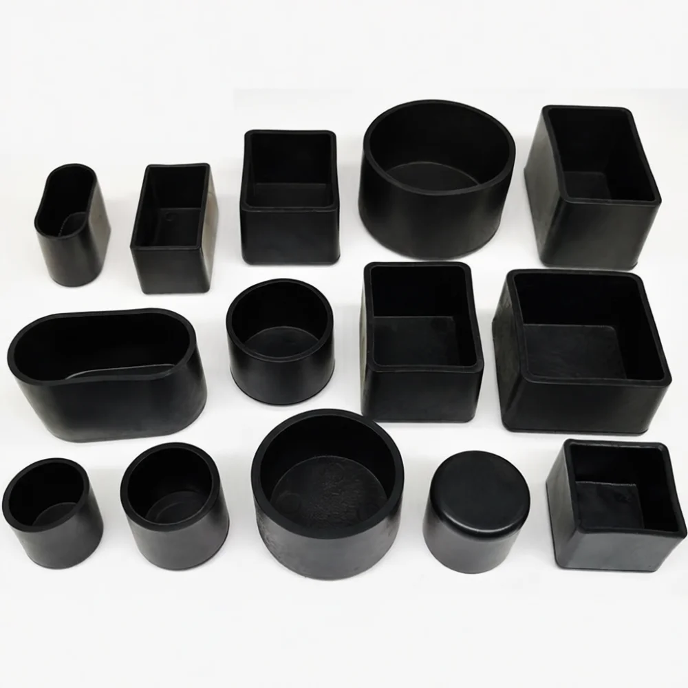 Flexible Rubber Furniture Tip Protectors Anti Wear Chair Leg Pads Floor Guards For Modern Minimalist Home Decoration