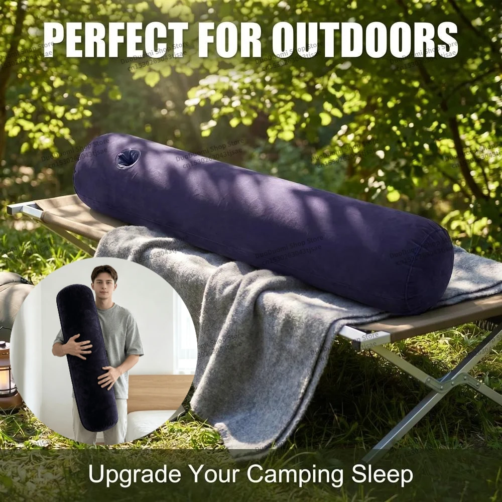 Multifunctional Inflatable Cylinder Pillow - Car Neck Pillow, Seat Support, Orthopedic Neck Support for Travel, Office & Home