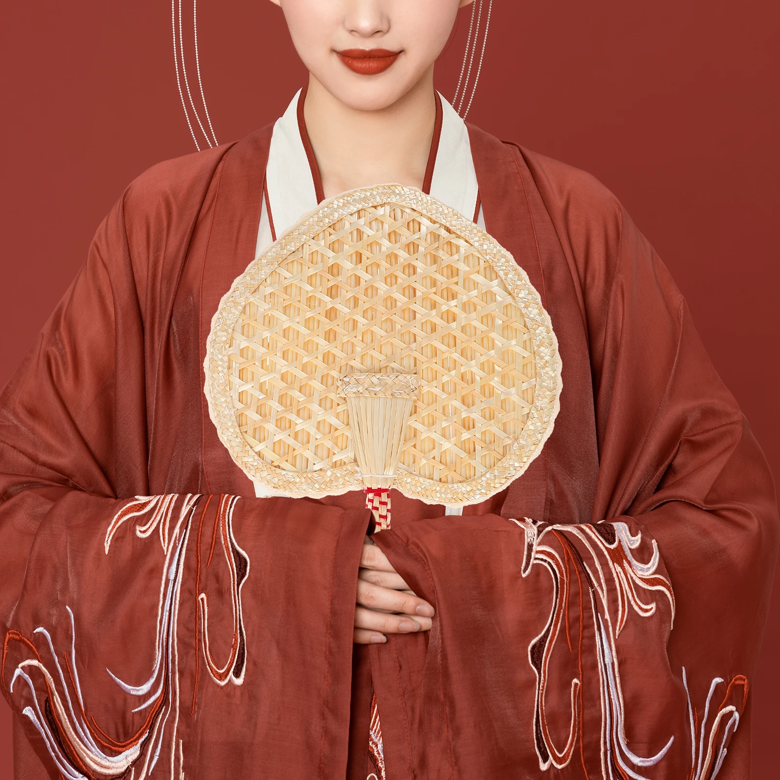 

Retro Chinese Fans H made Woven Summer Fan Lightweight Portable Elderly Beach H held Cooling Manual Fans for Adults