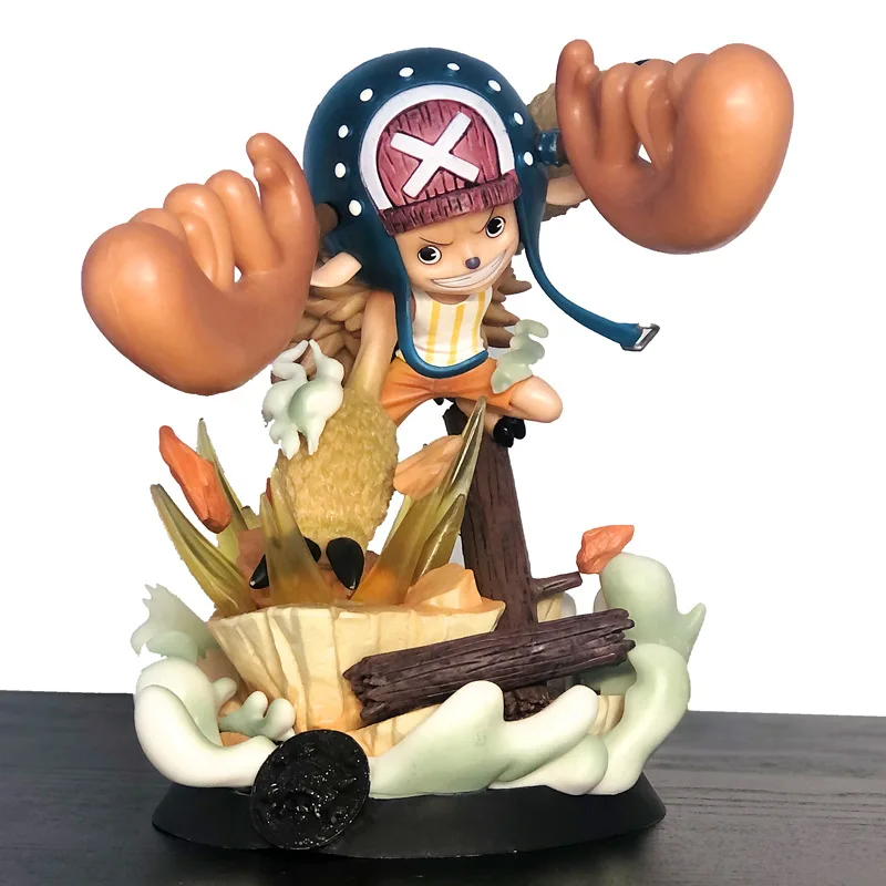 

22cm Pirate King PT Joba Tony Corner Reinforced Doll Model GK Statue Handmade High Quality PVC Color Box Decoration