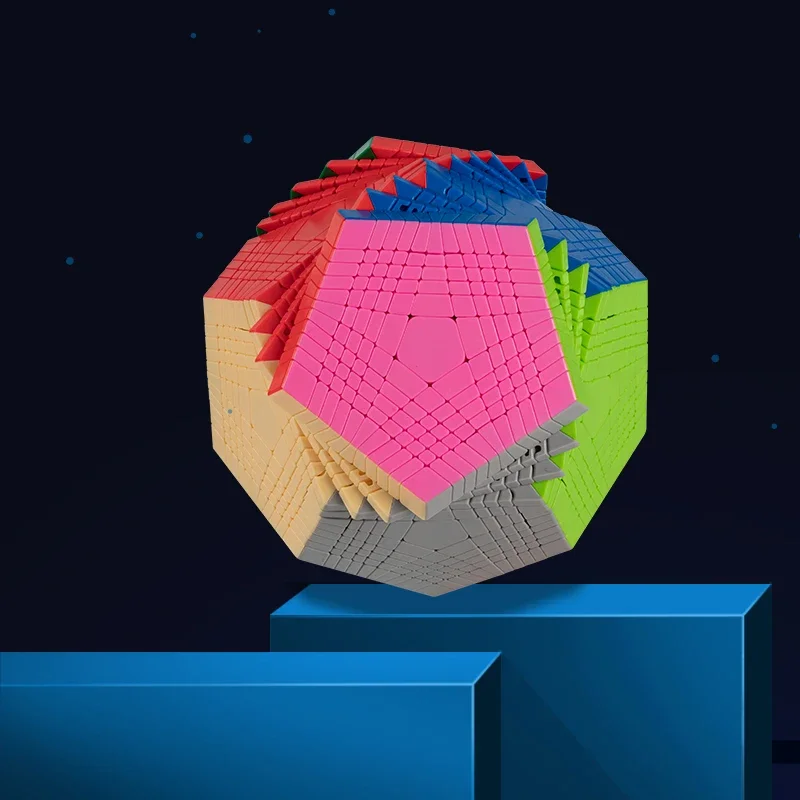 Shengshou-ステッカーなしのマジックキューブ,プロのおもちゃ,ステッカーなしのパズル,プロのキューブおもちゃ,shengshou,11x11,sengso,12面体