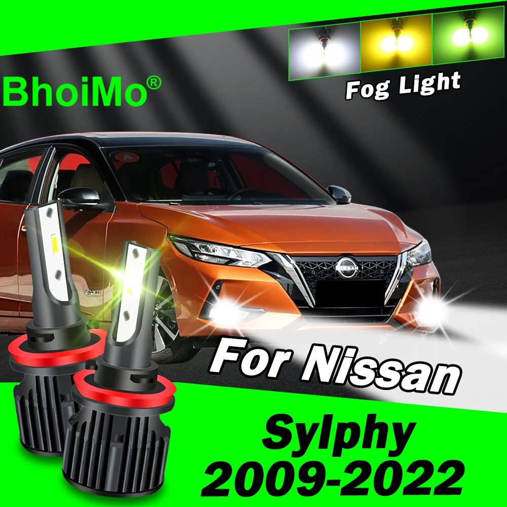 

BhoiMo Front Fog Light Lamp For Nissan Sylphy 2009 2022 Led Bulb 2010 2011 2012 2013 2014 2015 2016 2017 2018 2019 2020 2021