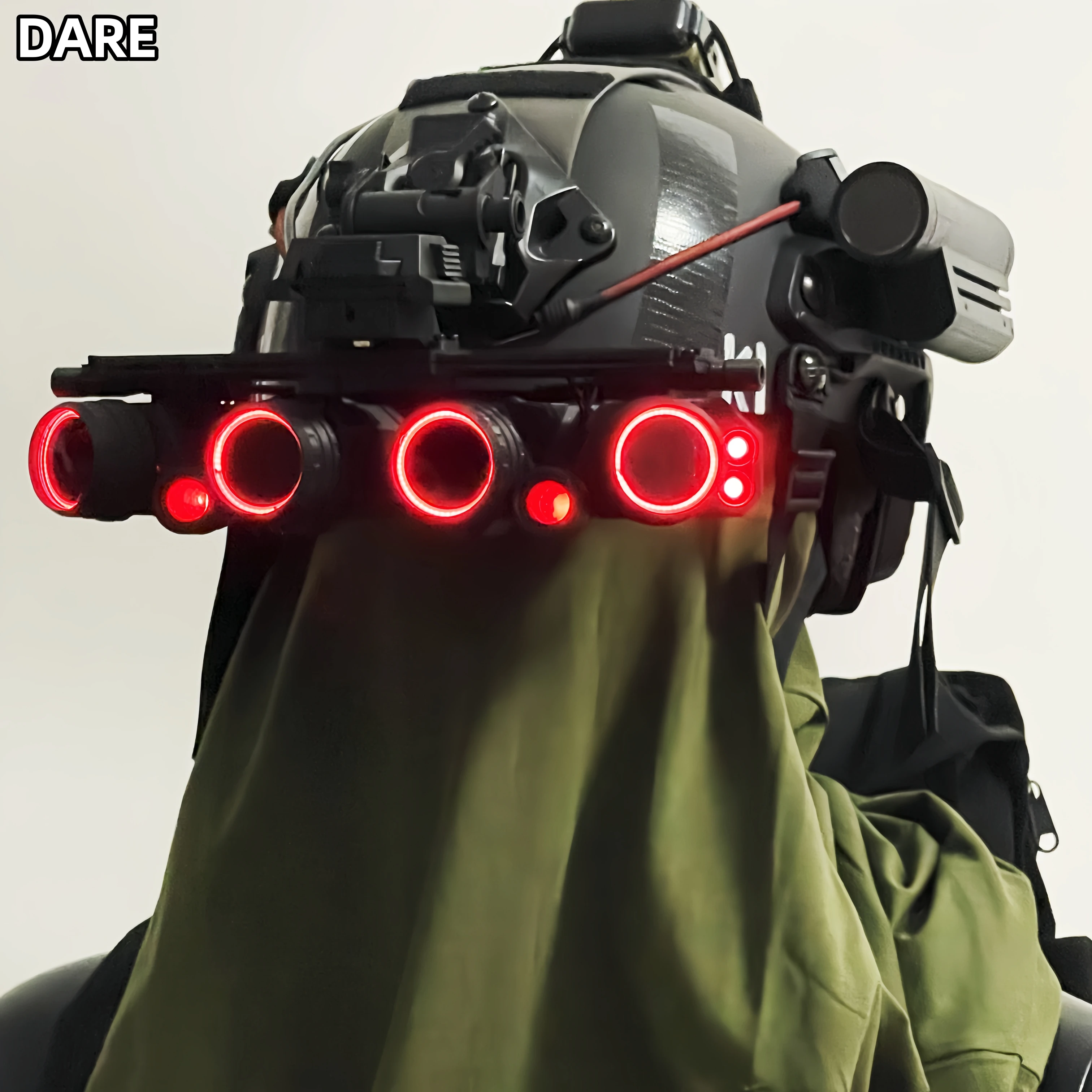 Casco táctico visión nocturna seis ojos – Cosplay militar profesional