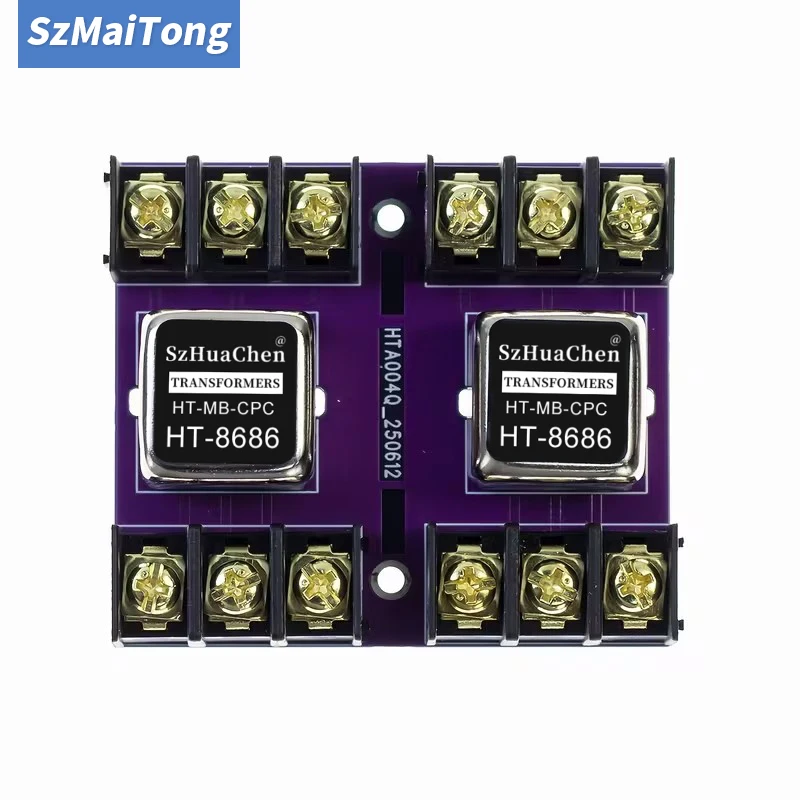 Permalloy Audio Isolation Transformer 600:600 20Hz-20KHz Balanced to Unbalanced Conversion Audio Isolator Device