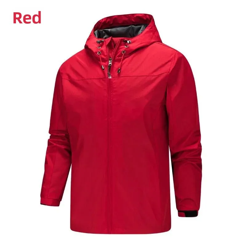 2024 plus Size Men's Windproof Waterproof Running Cycling Hiki Seven Sleeve Autumn Season Men's Set Other Set No Brand