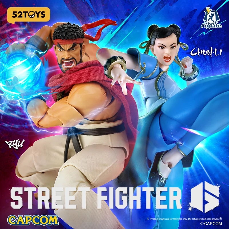 

52TOYS Action Figure FigLite Street Fighter 6, 1PC Collectible Desktop Decoration, Creative Gift for Birthday, Height: 15cm