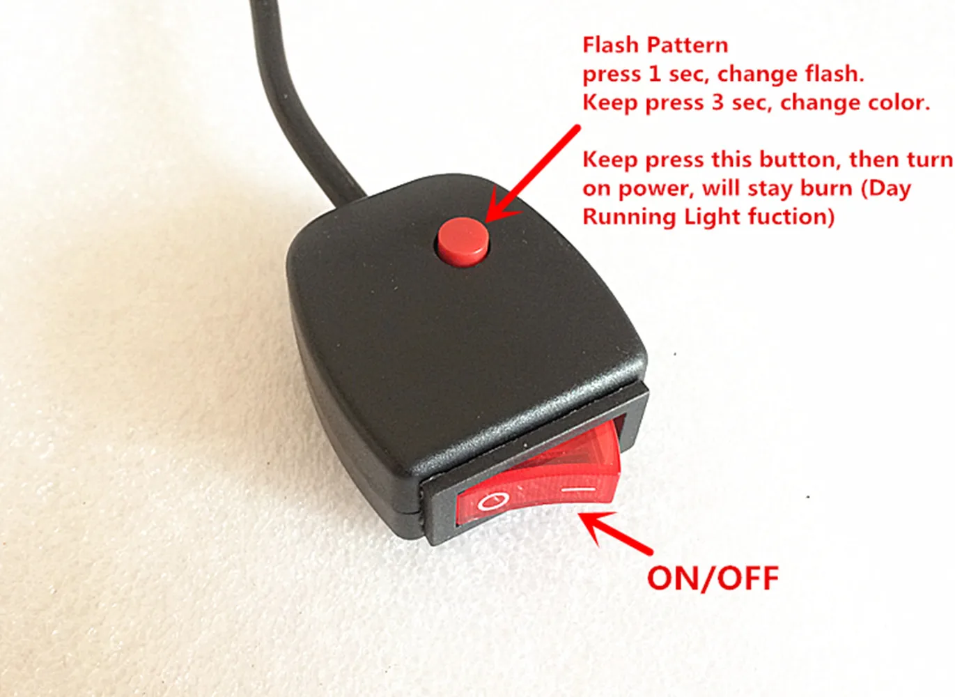 Dual Color 2X4 LED Universal Car Warning Strobe Flash Warning EMS Ambulance Emergency Light, 13 Modes DRL grill light (CS-4D-2)