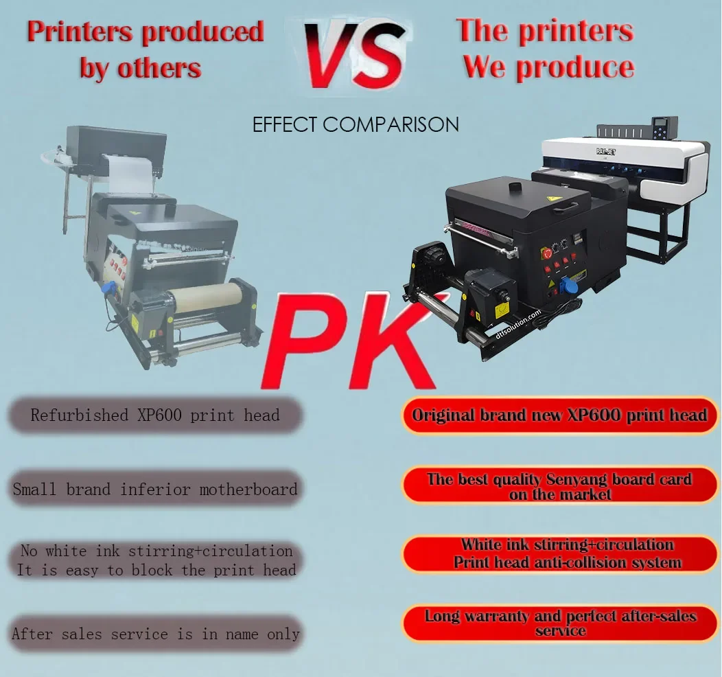 A3 XP600 DTF Printer PET Film Printer T-shirt Textile DTF Printing Machine With Shaking Powder Machine